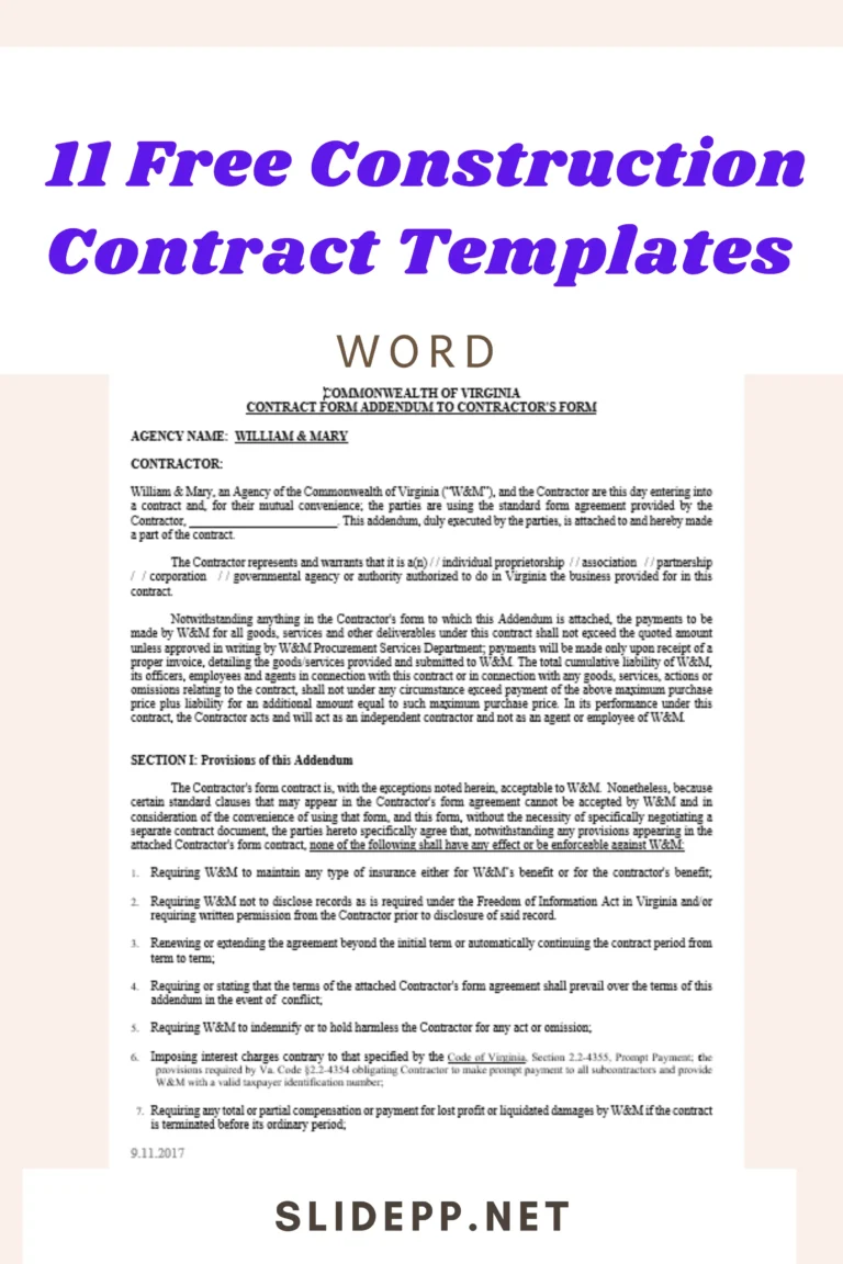 11 Free Construction Contract Templates (Word/PDF) | Sample Forms 11 free construction contract templates (wordpdf) sample forms