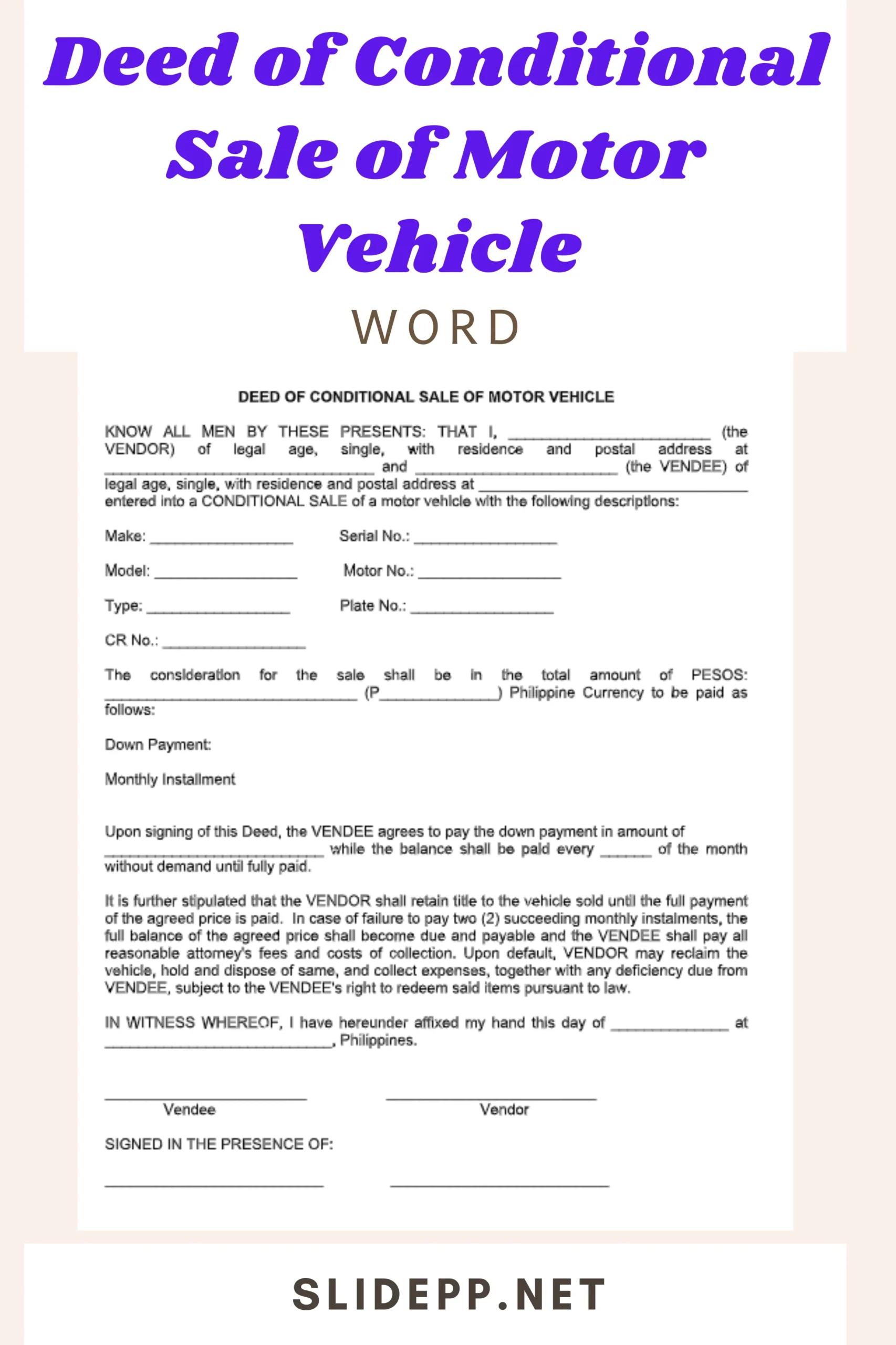 deed of conditional sale of motor vehicle word template (2)