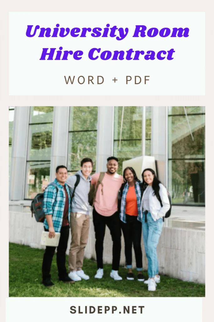 university room hire contract template (word and pdf)